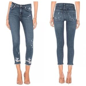 Agolde thrashed jeans 90’s blue size 24 preppy